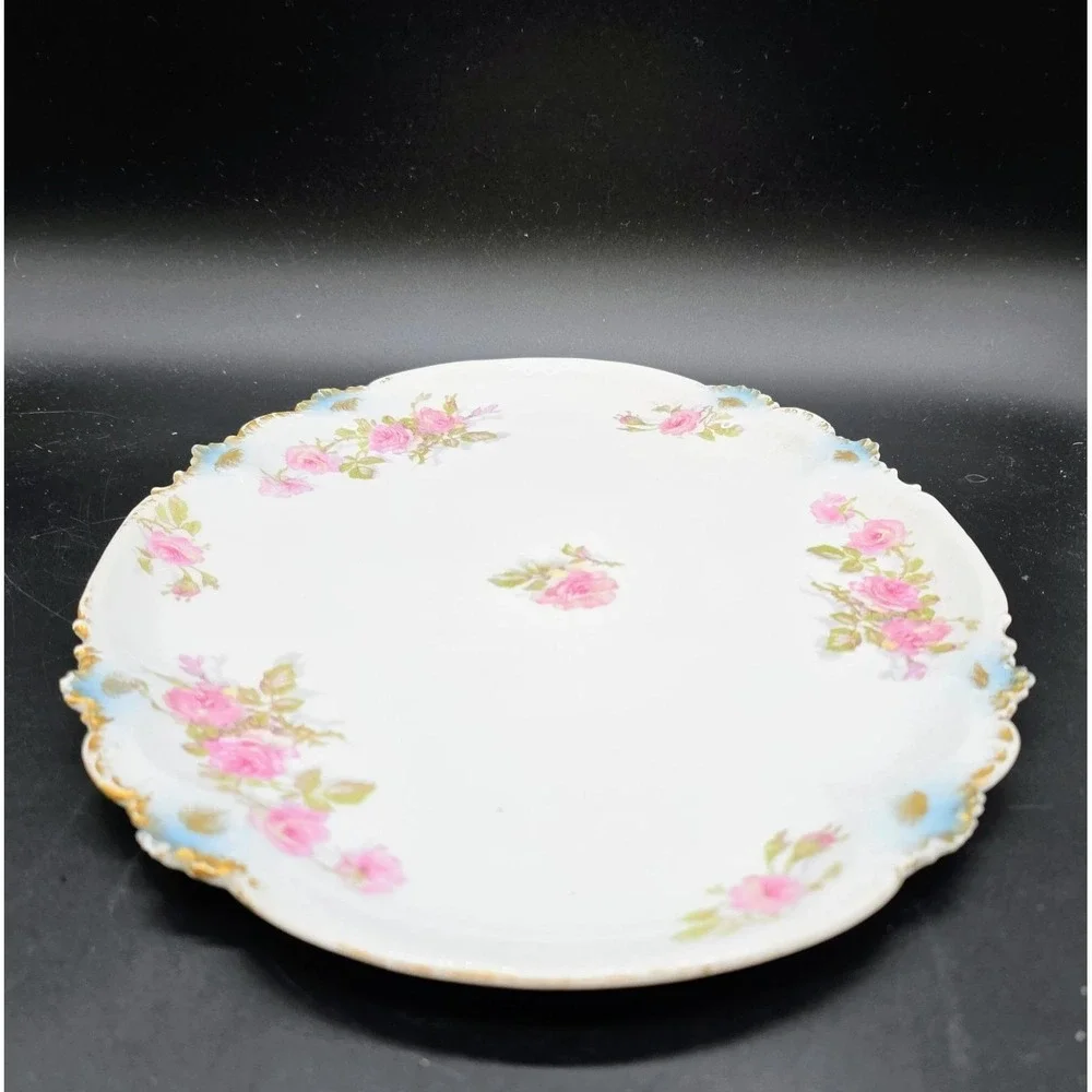 Antique GDA GFH Haviland Limoges Oval Dresser Vanity Tray 11.5